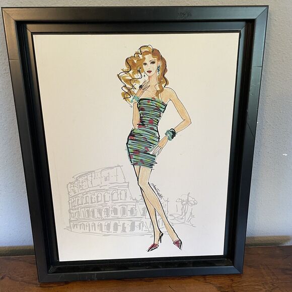 Anne Tavoletti Feminine Art Colorful Fashion II Paris, Colorful Fashion IV Rome - Picture 8 of 16